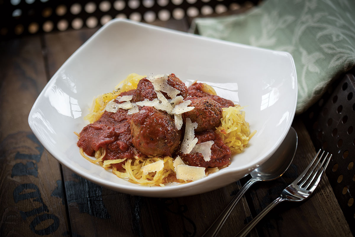 Spaghetti Squash and Meatballs
