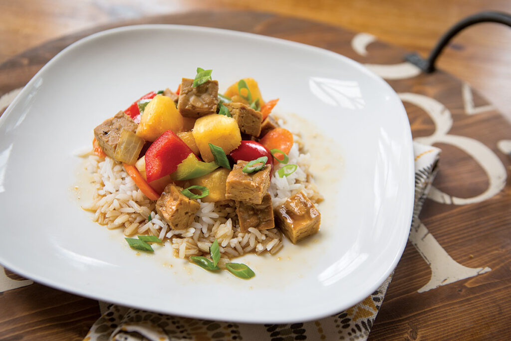 Sweet and Sour Tempeh