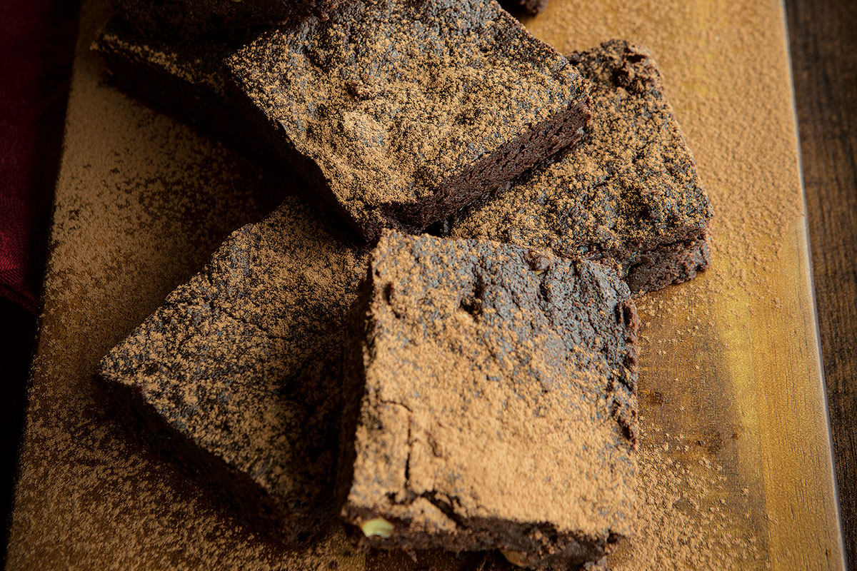 Brownies with Dried Cherries and Walnuts