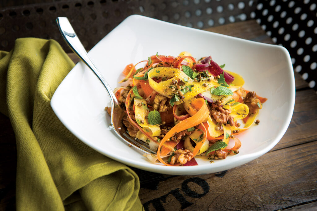 Honey Orange Fennel and Coriander Seed-Carrot-Salad