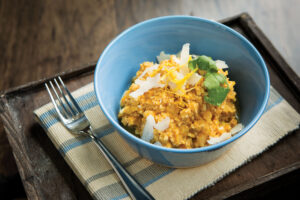 Cauliflower Risotto with Saffron and Lemon