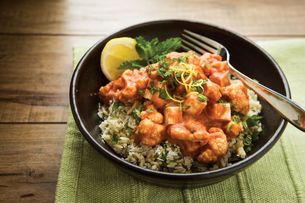 Cauliflower Tofu Red Curry