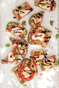 Basil White Bean Toasts