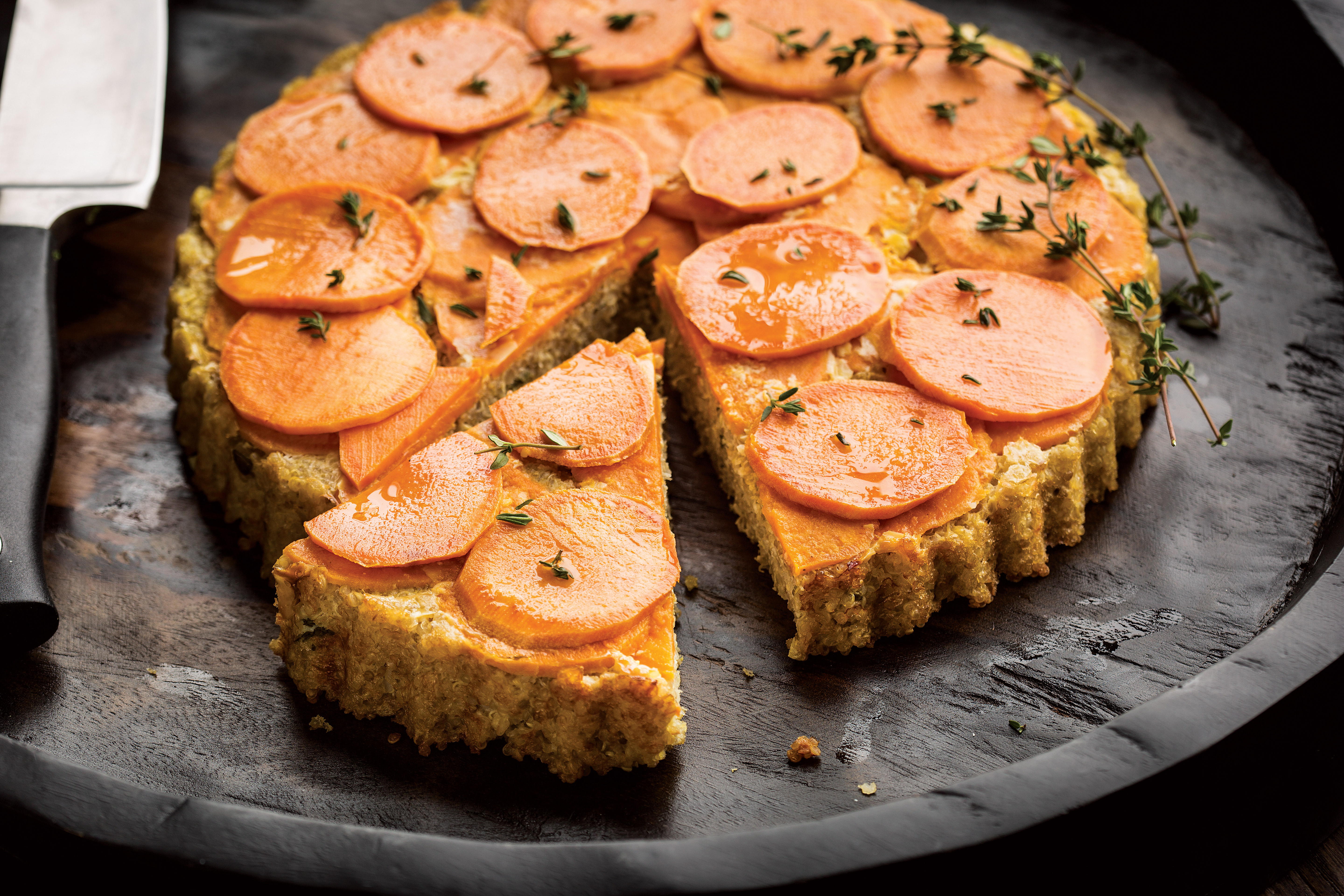 Quinoa Risotto Pie with Sweet Potatoes