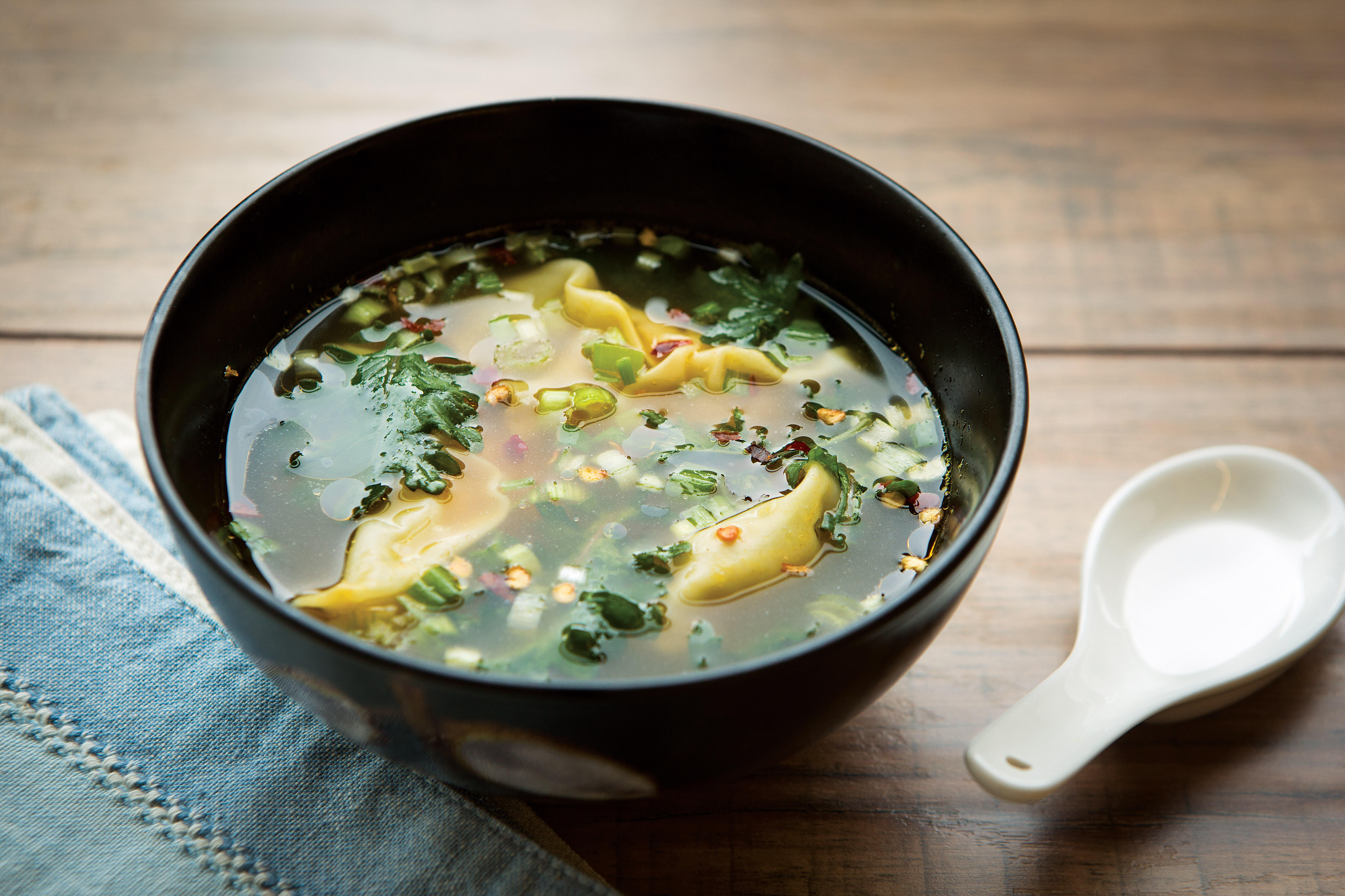 Turkey Wonton Noodle Soup