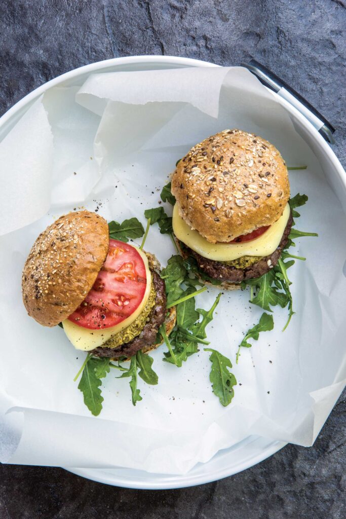Caprese Beef Burgers