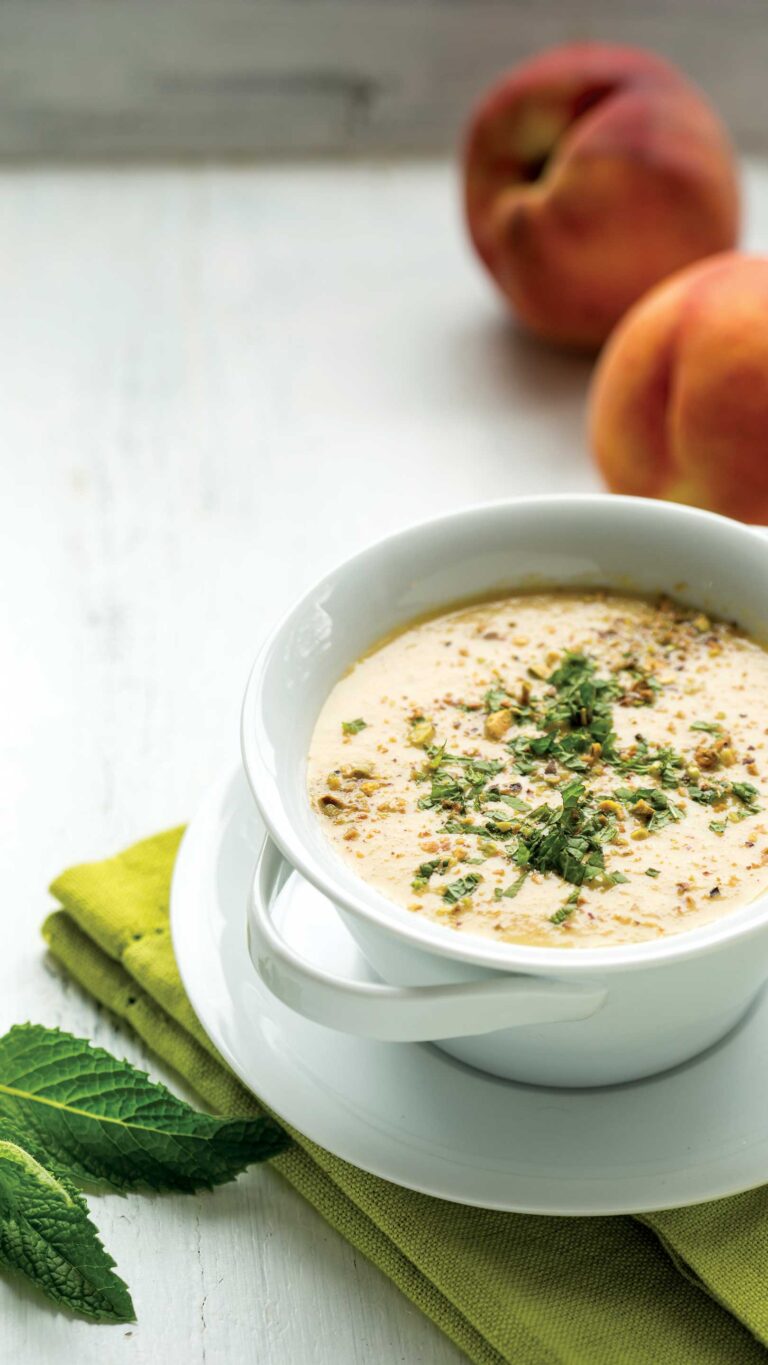 Chilled Peach Kefir Soup
