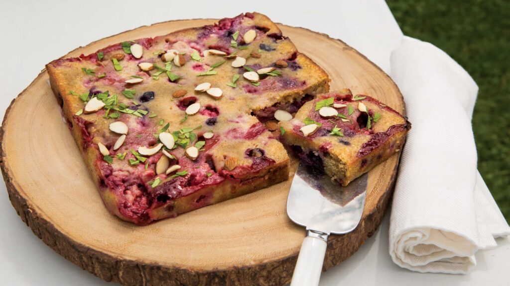 Wild Berry Cardamom Blondies