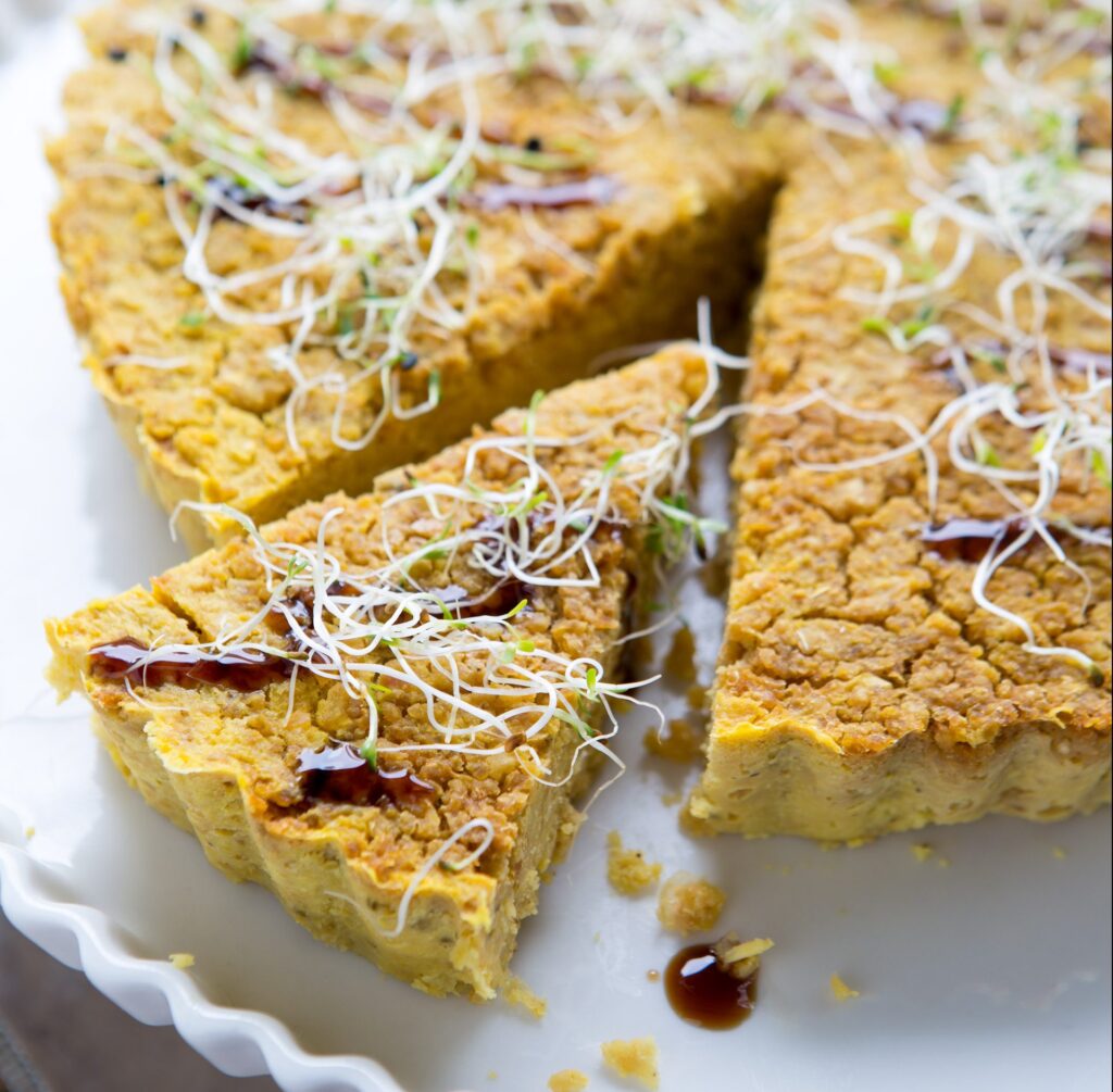 Greek Millet, Chickpea, and Golden Beet Tart with Dill