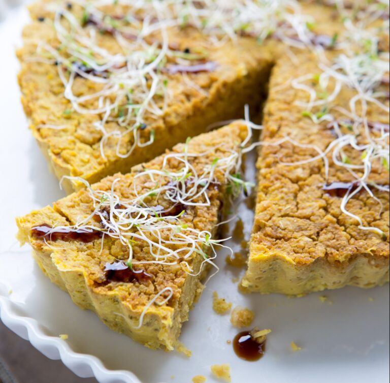 Greek Millet, Chickpea, and Golden Beet Tart with Dill