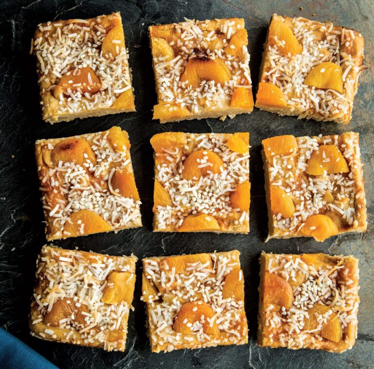 Sesame Apricot Blondies