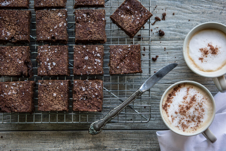 Flourless Sea Salt Chocolate Squares