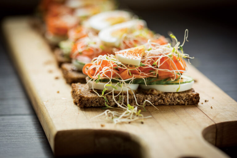 Open-Faced Rye Sandwich with Butternut “Gravlax”