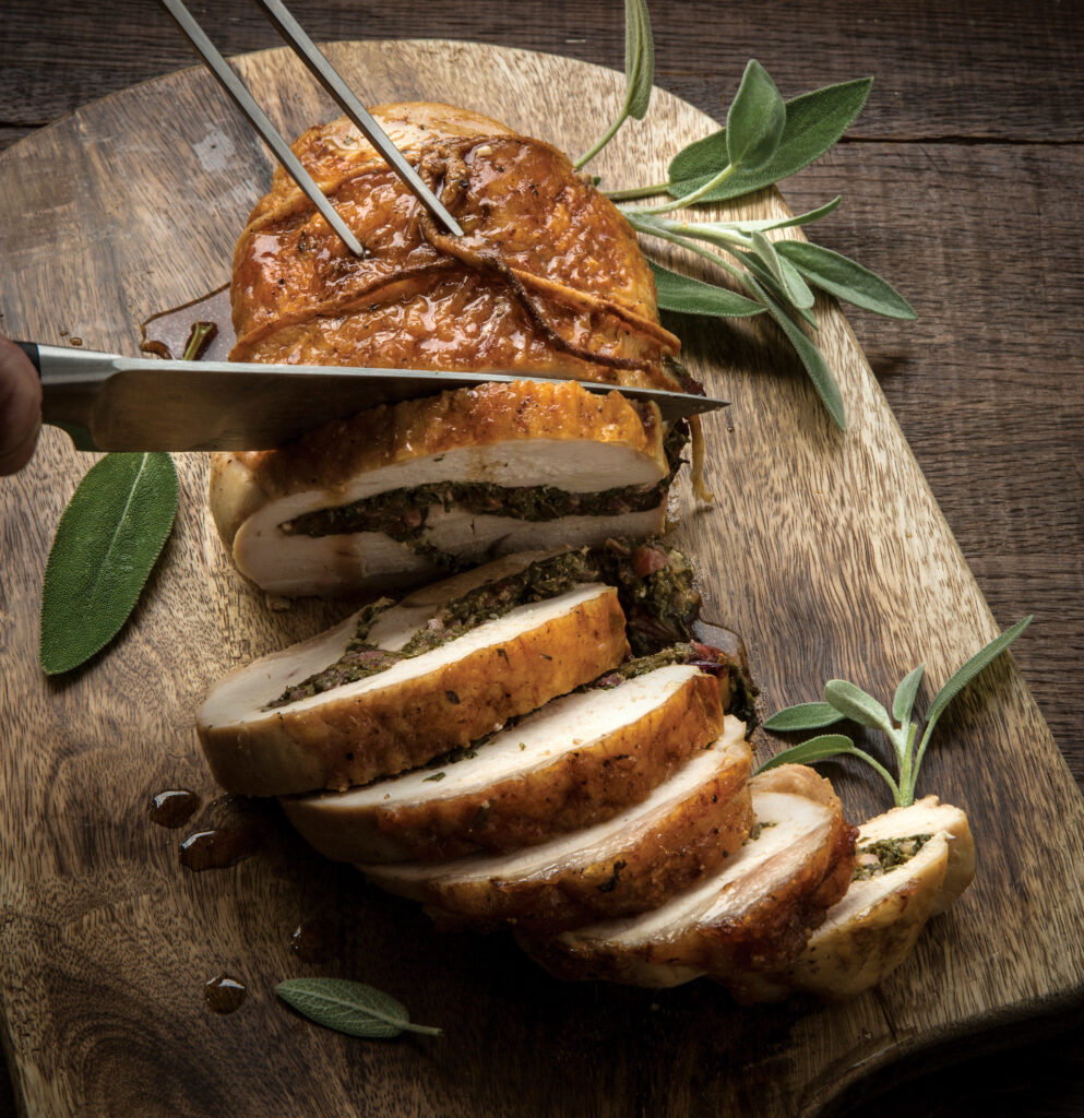 Chard and Ricotta Stuffed Turkey Breast