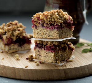 Triple Berry Crumble Bars