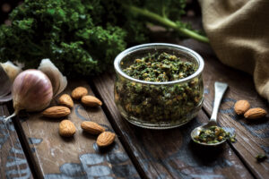 Kale and Walnut Pesto