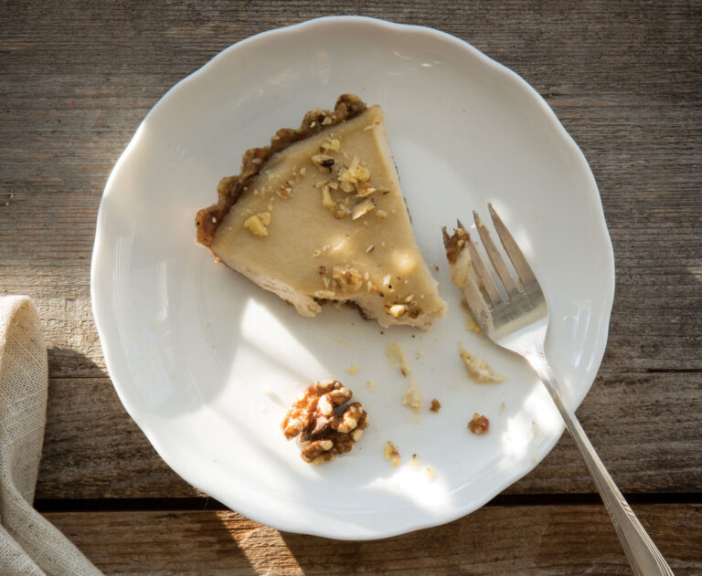 Raw Honey Walnut Cheesecake