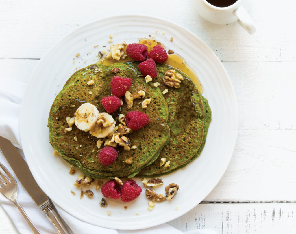 Green Velvet Pancakes