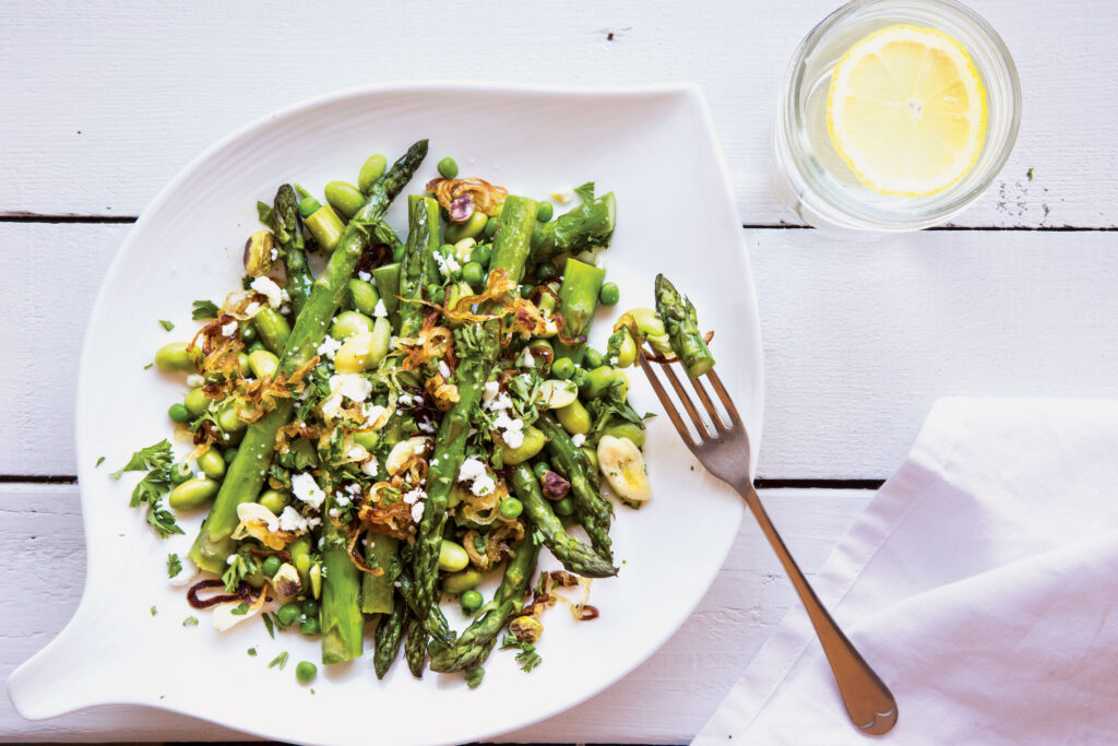 Asparagus, Edamame, and Pea Salad