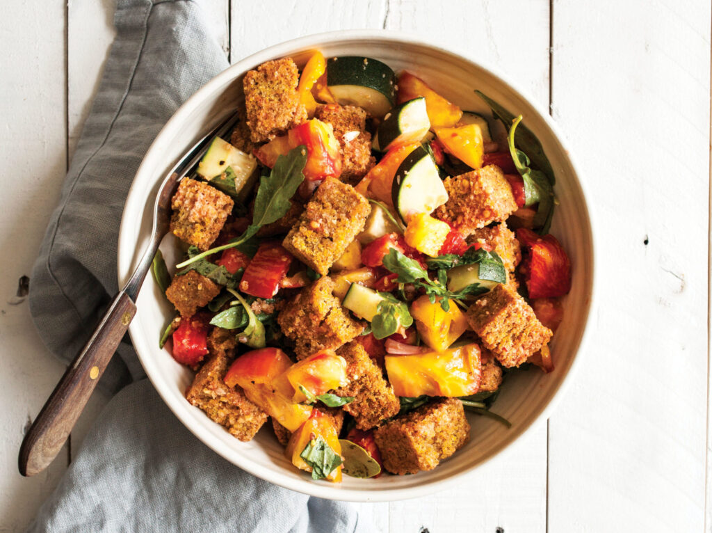 Vegan Cornbread Panzanella
