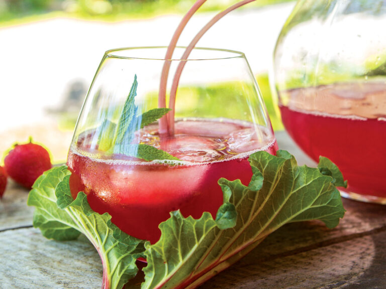 Rhubarb Iced Tea