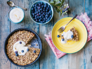 Granola Pie with Maple Yogurt