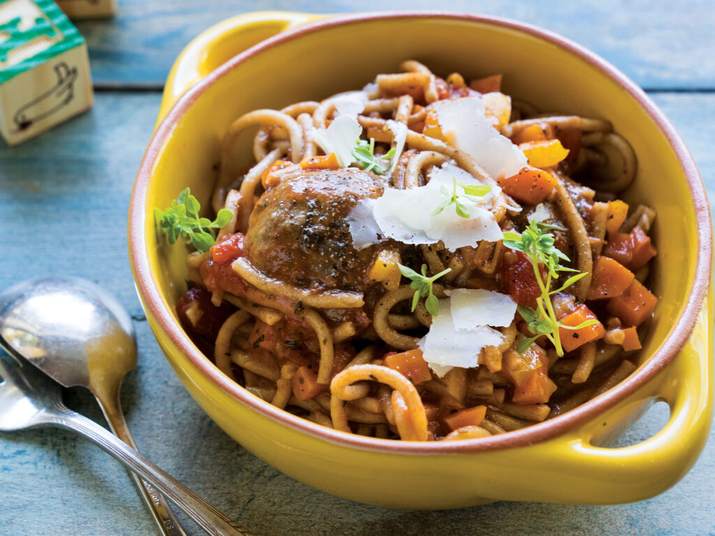 Spaghetti and Meatball Soup
