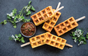 Chicken and Waffle Pops