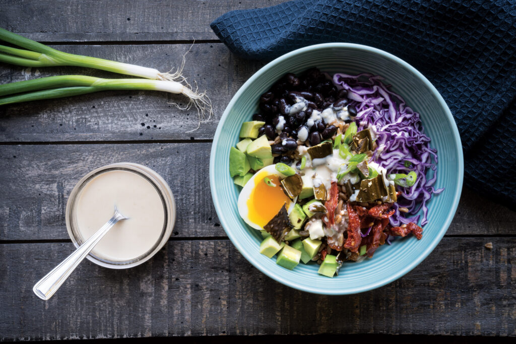 Dulse Egg Bowl with Tahini Sauce