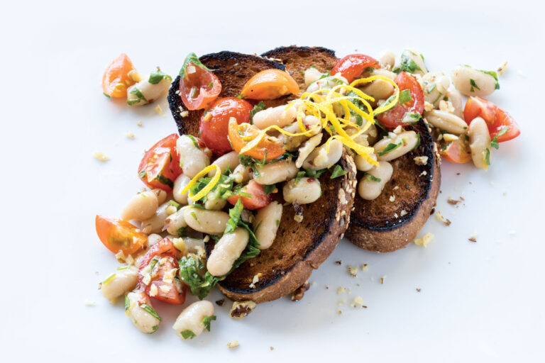 Marinated Beans on Toast