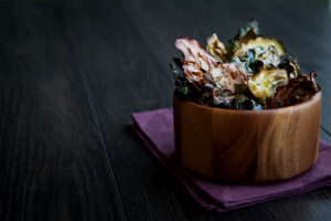 Curry Swiss Chard Chips