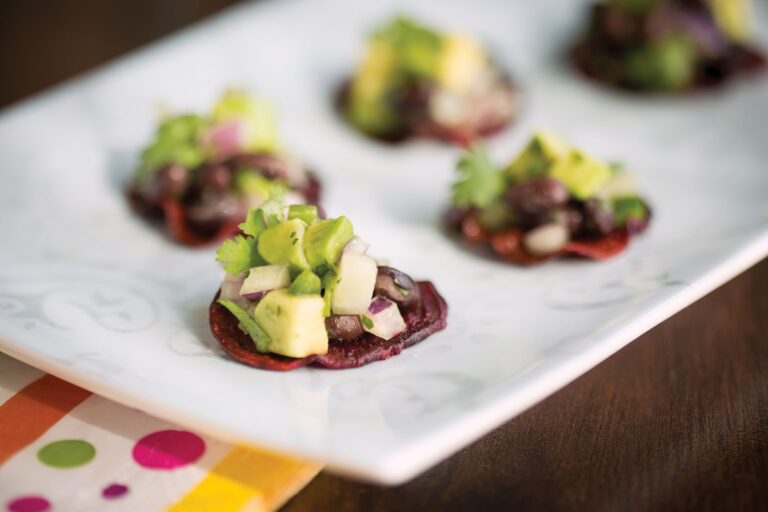 Fiesta Beet Nacho Rounds