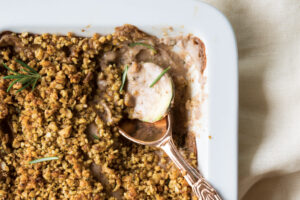 Creamy Zucchini and Walnut Gratin