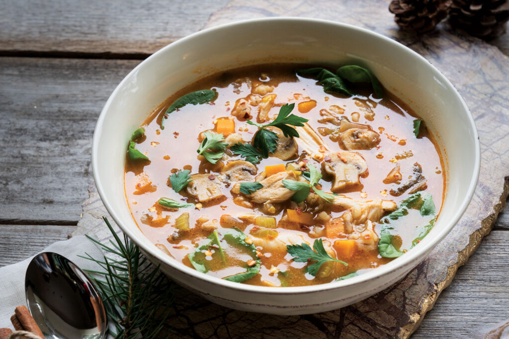 Chicken Barley Mushroom Soup