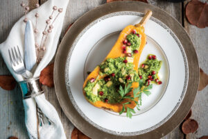 Roasted Butternut with Pumpkin Seed Pesto