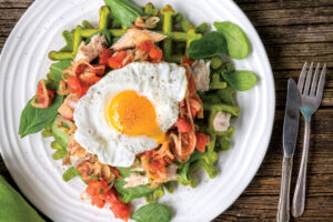 Chickpea Spinach Waffles