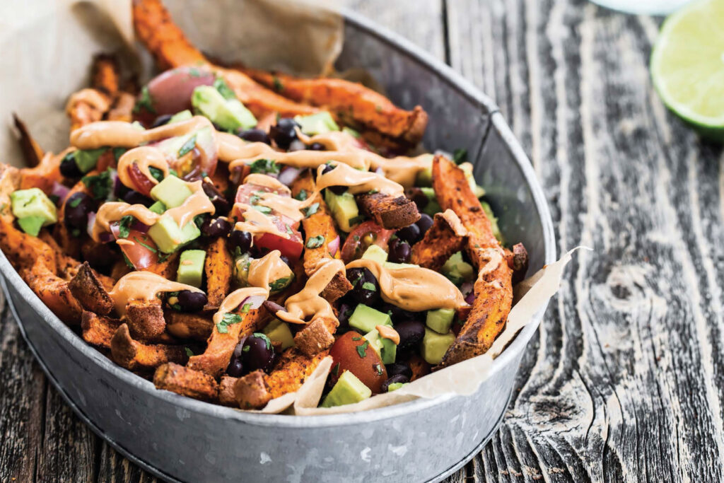 Sweet Potato Nacho Fries