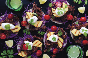 Jerked Jackfruit Tacos with Grilled Pineapple
