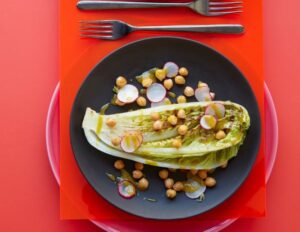 Radish Salad with Miso and Garlic CBD Vinaigrette