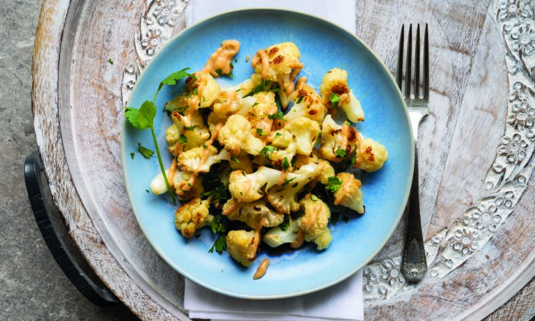 Roasted Cauli Florets with Creamy Sumptuous Sauce