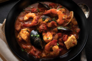 Winter Warming Smoky Seafood Stew