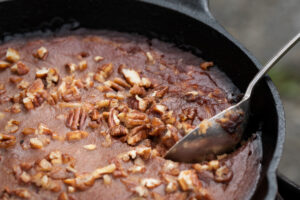 Caramelized Pecan Pudding Cake