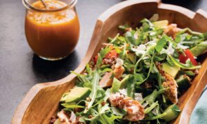 Quinoa Trout Salad with Spicy Mango Dressing