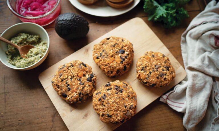Sweet Potato Black Bean Burgers
