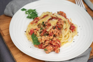 Vegan Tempeh Bolognese