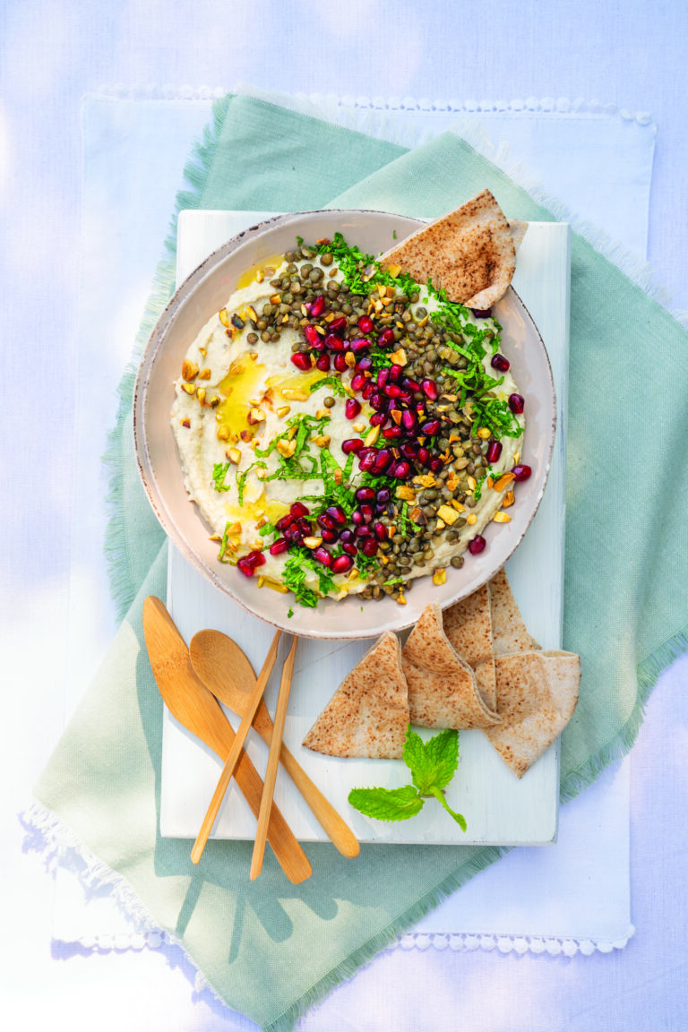 Smoky Eggplant-Mushroom Dip with Lentils