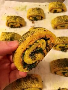 Harissa, Goat Cheese, and Herb Rugelach