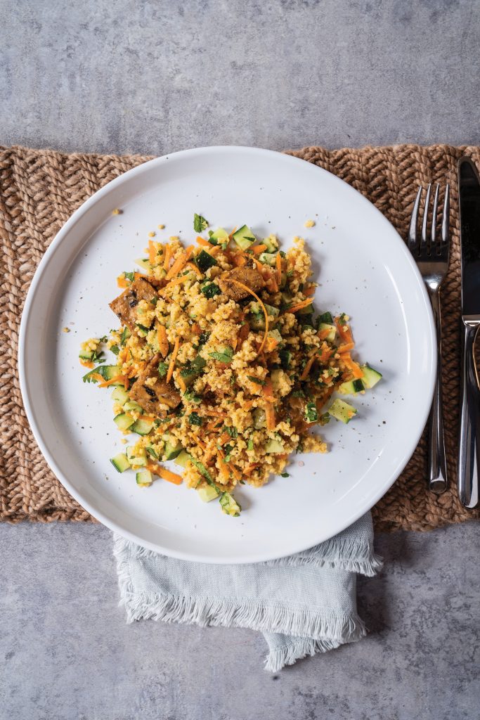 Smoky Tempeh and Confetti Millet