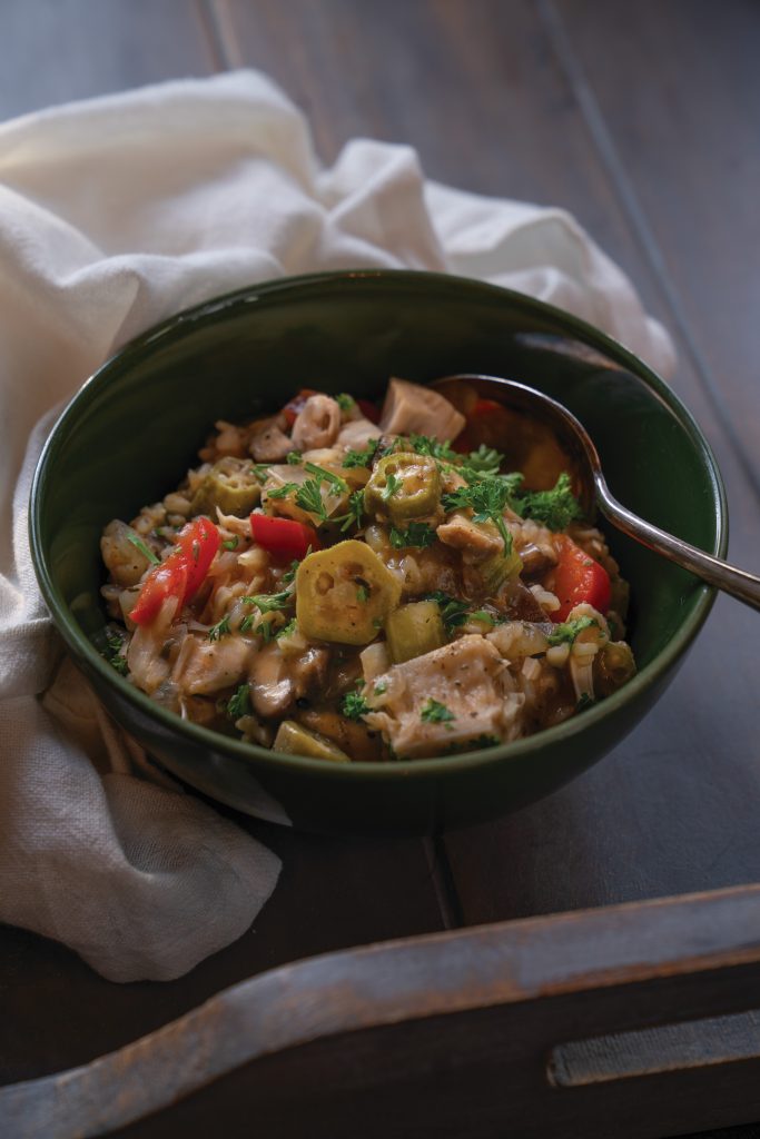 Jackfruit and Okra Gumbo