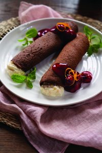 Chocolate Cheesecake Crepes